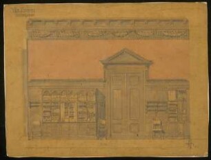 Villa Siemens, Berlin-Wannsee: Wandabwicklung Herrenzimmer 1:25