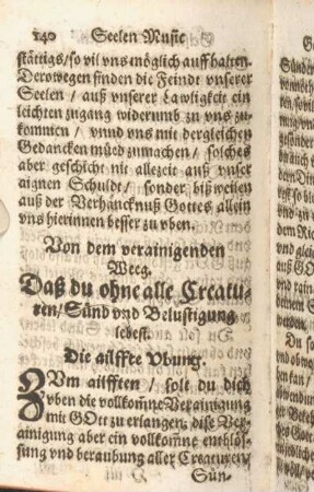 Daß du ohne alle Creaturen, Sünd vnd Belustigung lebest. Die ailffte Ubung.