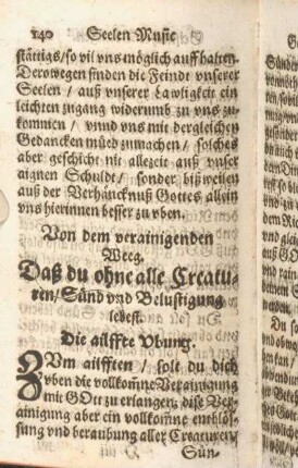 Daß du ohne alle Creaturen, Sünd vnd Belustigung lebest. Die ailffte Ubung.