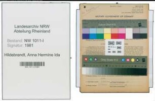 Entnazifizierung Anna Hermine Ida Hildebrandt , geb. 24.04.1892 ()