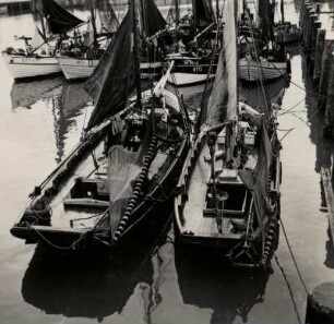 Segelboote in Otterndorf, Norddeutsche Küste, Norddeutsche Küste