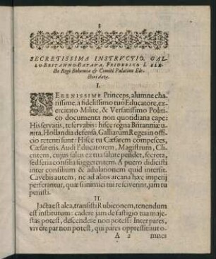 3-38, Secretissima instructio