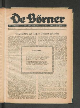 16. Jahrgang, Hamburg-Langenhorn, Dezember 1951, Nummer 12