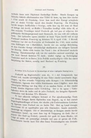 IV. Kristian VI's Forhold til forskellige af sine vigtigste Raadgivere.