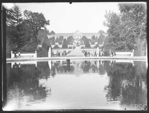 Potsdam, Park Sanssouci, Schloss Sanssouci und Parterre.