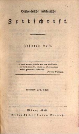 Oestreichische militärische Zeitschrift. 1826, 4