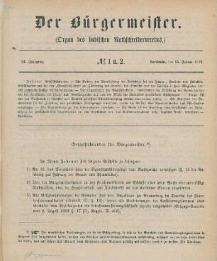15. Januar-15. Dezember = No. 1/2-24