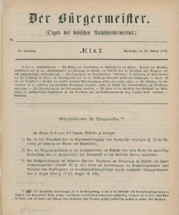 15. Januar-15. Dezember = No. 1/2-24