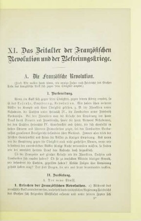 XI. Das Zeitalter der Französischen Revolution und der Befreiungskriege