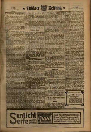 Zweite Ausgabe vom Dienstag, den 04. Oktober 1910.