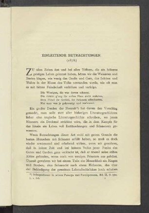 Einleitende Betrachtungen. (1878.)