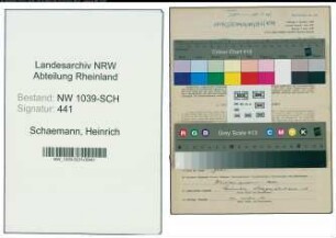 Entnazifizierung Heinrich Schaemann , geb. 15.11.1893 (Bauingenieur)