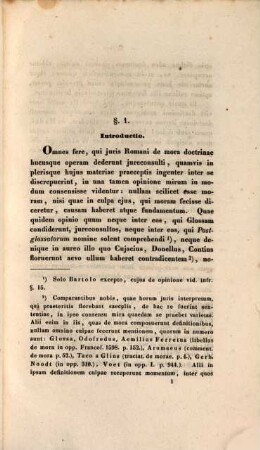 Inter moram solvendi et culpam a debitore praestandam quae sit differentia, ex Iure Romano quaeritur : Commentatio