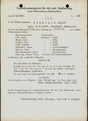 Schätzle, Adolf