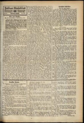 Zweite Ausgabe vom Mittwoch, den 03. März 1915.