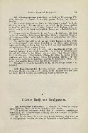 VII. Bildende Kunst und Kunstgewerbe