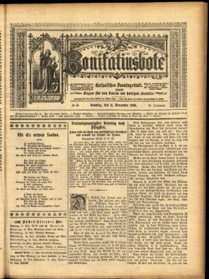 Erste Ausgabe vom Sonntag, den 11. November 1906.