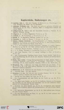 Kupferstiche, Radierungen etc. (Nr. 50-273)