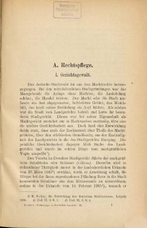 Verfassungs- und Verwaltungsgeschichte der Stadt Dresden, 2. Verwaltungsgeschichte der Stadt Dresden ; Abt. 1