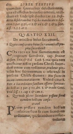 Qvaestio XXII. De ministro huius sacramenti.