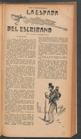 La espada del escribano : PBT novelesco