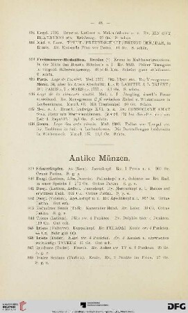 Antike Münzen (Nr. 839-870)