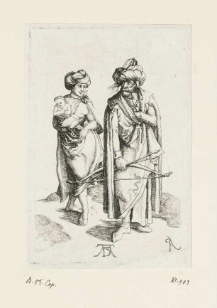 Orientale und seine Frau (türkische Familie)
