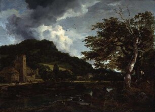 Landschaft mit Klosterruine