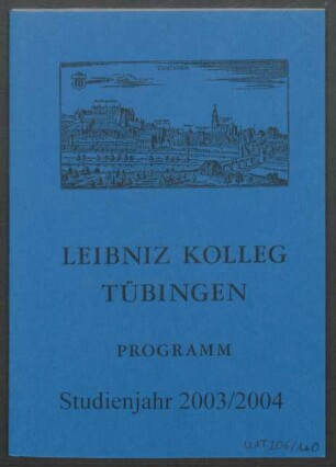 Studienprogramm Studienjahr 2003/2004