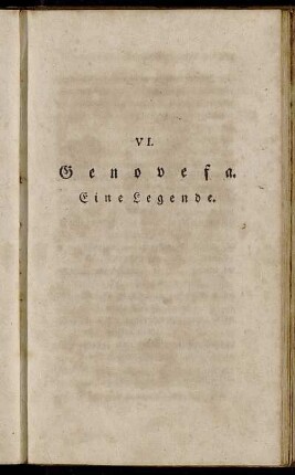 VI. Genovefa. Eine Legende