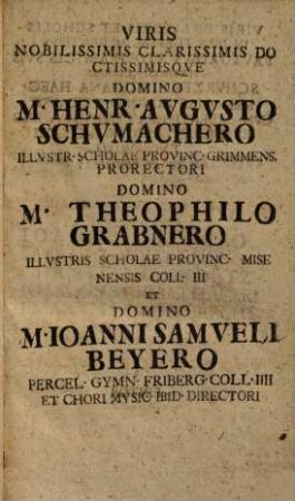 Schurzfleischiana : ex scholis celeberr. illius polyhistoris collecta, quorum specimen orbi literato dare instituit ipsius etiam post mortem admirator perpetuus et olim auditor Irenaeus Sincerus, 4