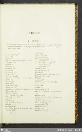 Indices. I. Greek
