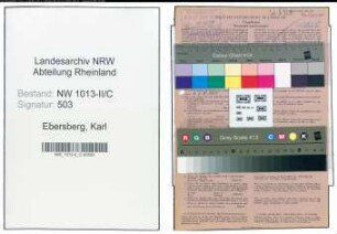 Entnazifizierung Karl Ebersberg , geb. 15.07.1896 (Koch)
