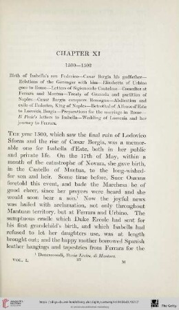 Chapter XI: 1500-1502