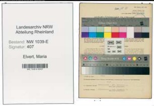Entnazifizierung Maria Elvert , geb. 06.03.1893 (Lehrerin)