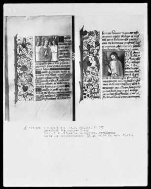 Lateinisches Gebetbuch mit Kalendarium — Schmerzensmann