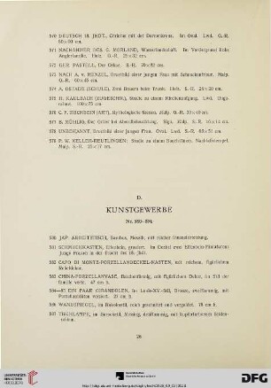 Kunstgewerbe (nr.580-894)