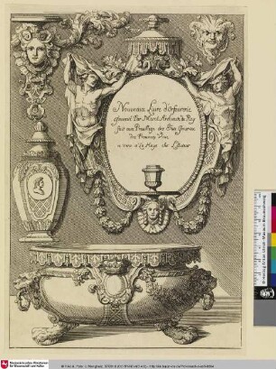 Nouveaux Livre d'Orfevrerie Inventé Par Marot Architecte du Roy fait avec Previllege des États Generax des Provinces Unie