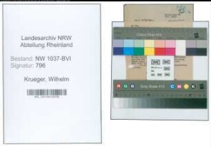 Entnazifizierung Wilhelm Krueger , geb. 25.09.1900 (Polizeibeamter)