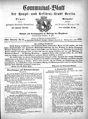 1870,18: No. 18, 1. Mai 1870