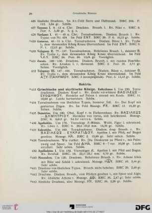 Baktria (Nr. 433-459)
