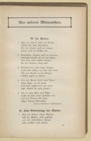 Von unseren Mitmenschen
