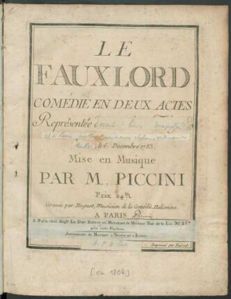 Le Faux Lord : Comédie En Deux Actes