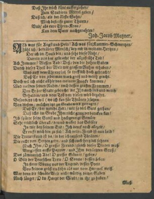 Ach was für Angst und Pein! Ach was für / Kummer-Schmerzen/ [...]