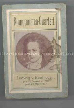 Kartenspiel "Komponisten-Quartett", kleine Ausgabe mit 60 Karten
