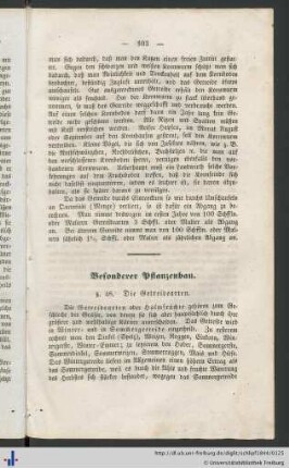 Besonderer Pflanzenbau.