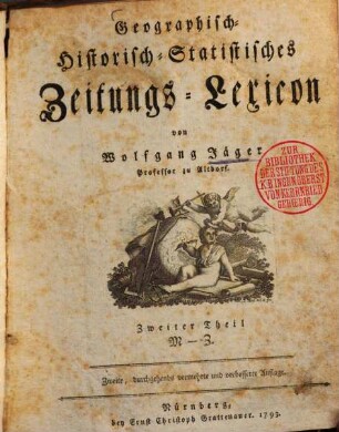 Geographisch-Historisch-Statistisches Zeitungs-Lexicon, 2.. M - Z