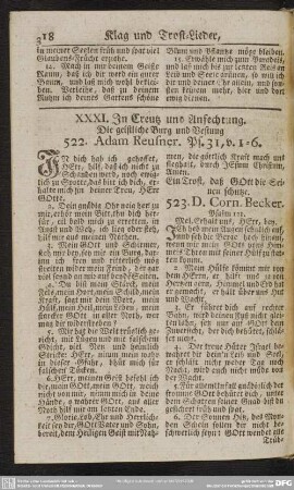 XXXI. In Creutz und Anfechtung