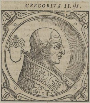 Bildnis des Gregorius II.