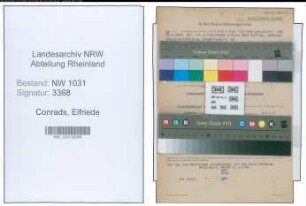 Entnazifizierung Elfriede Conrads , geb. 28.03.1907 ()
